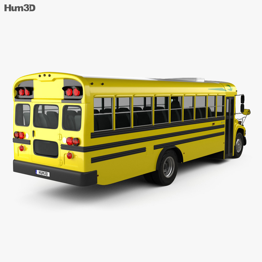 Blue Bird Vision School Bus L3 2015 3D model - Download Bus on 3DModels.org