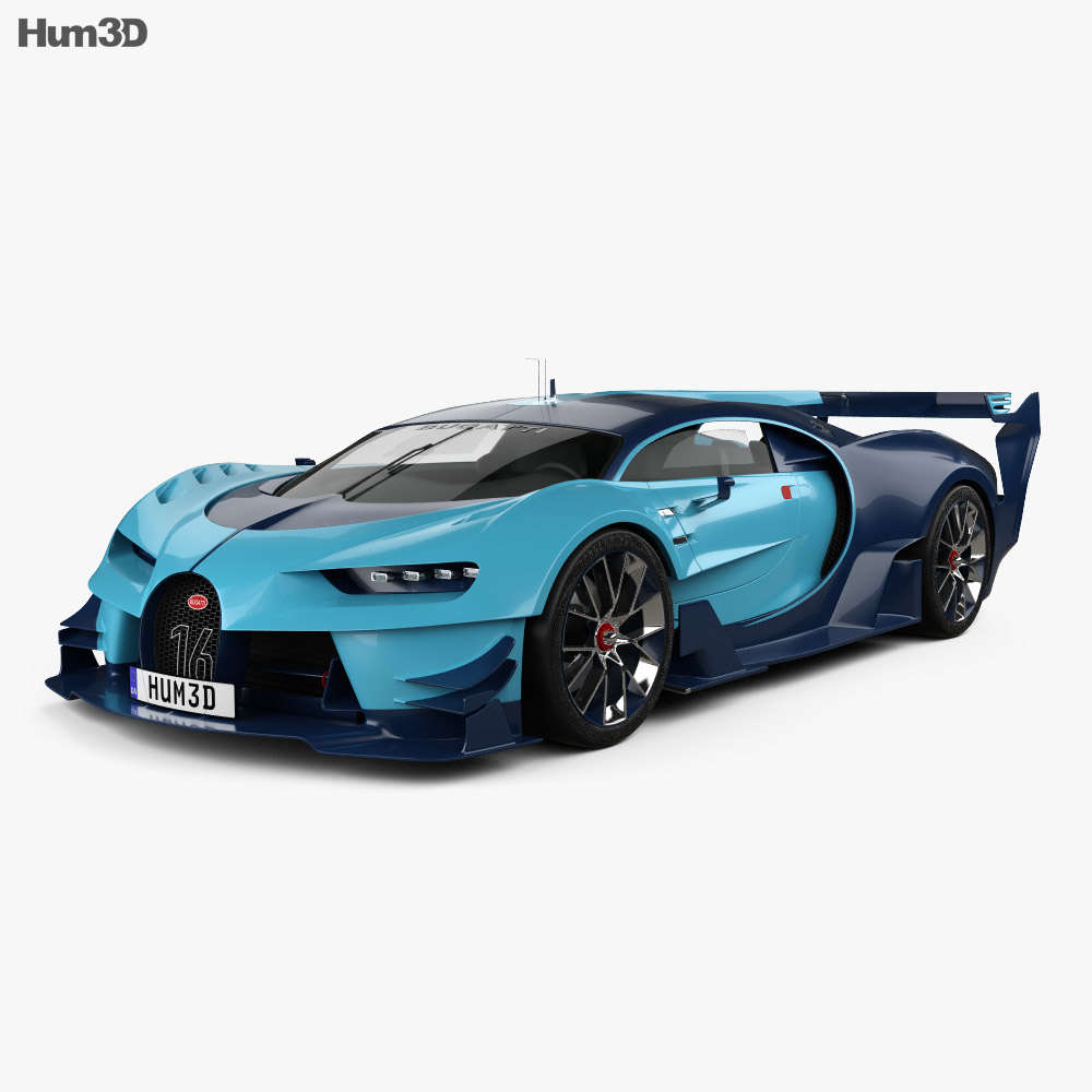 Bugatti Vision Gran Turismo 2017 3D модель