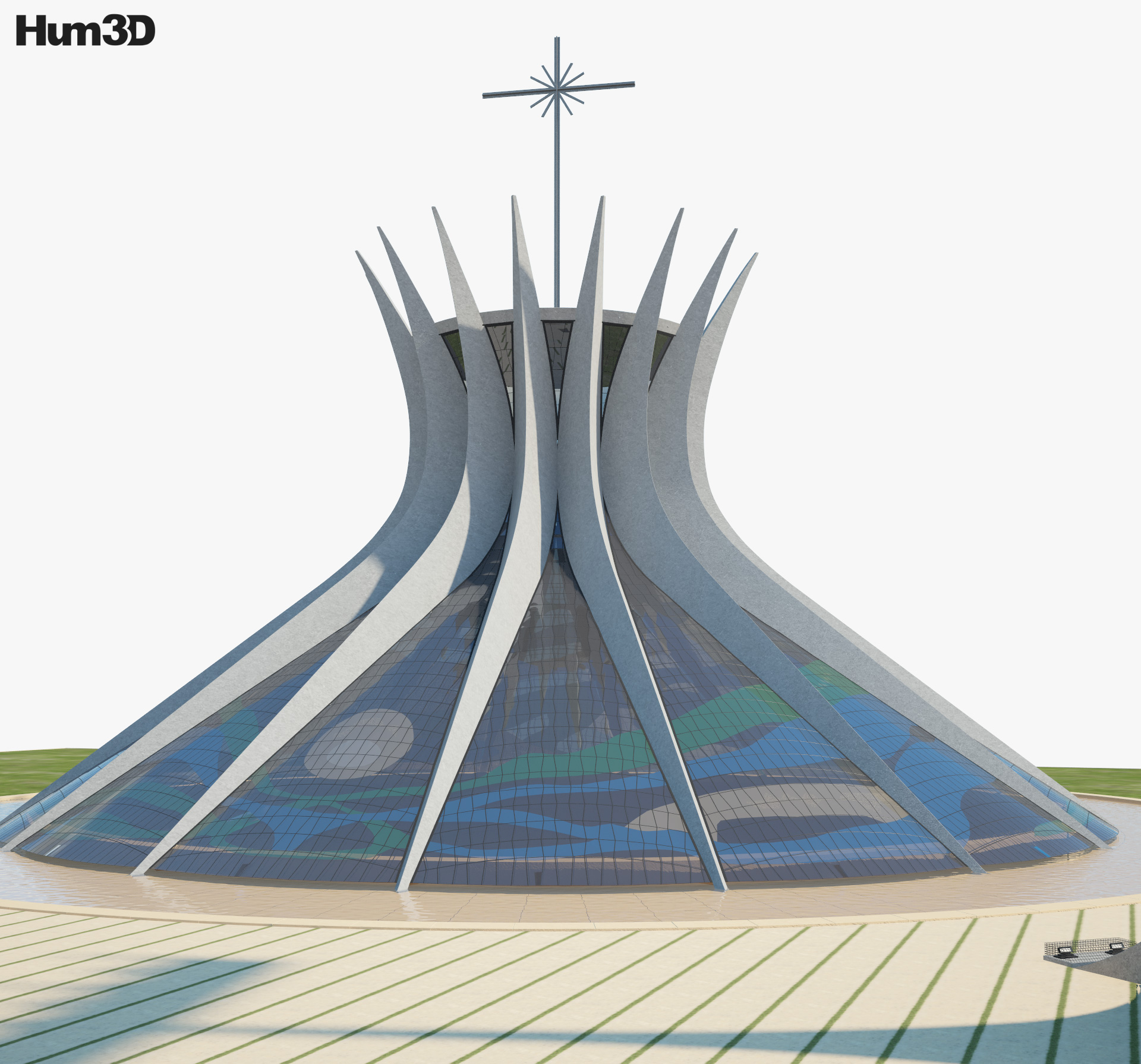 巴西利亞主教座堂 3D模型
