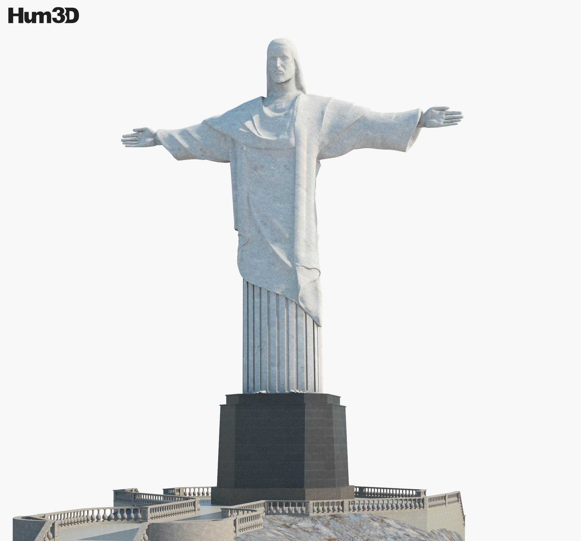 Статуя Христа-Искупителя 3D модель