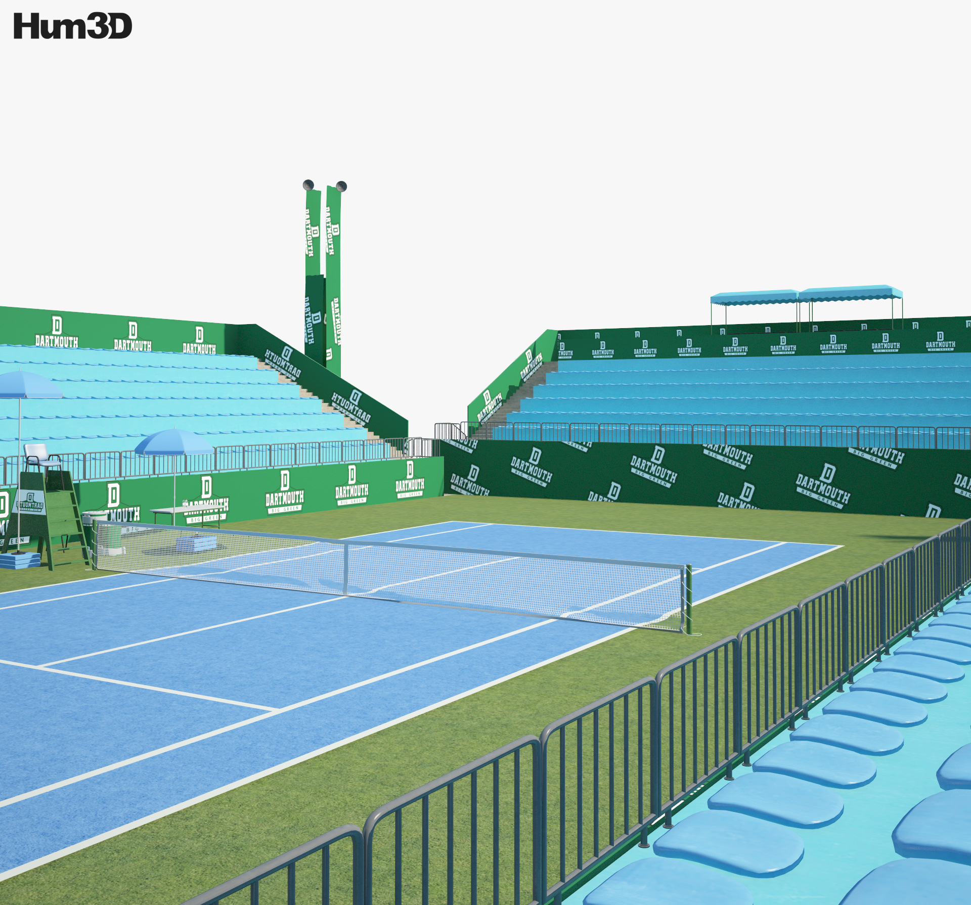 Тенісна арена 3D модель
