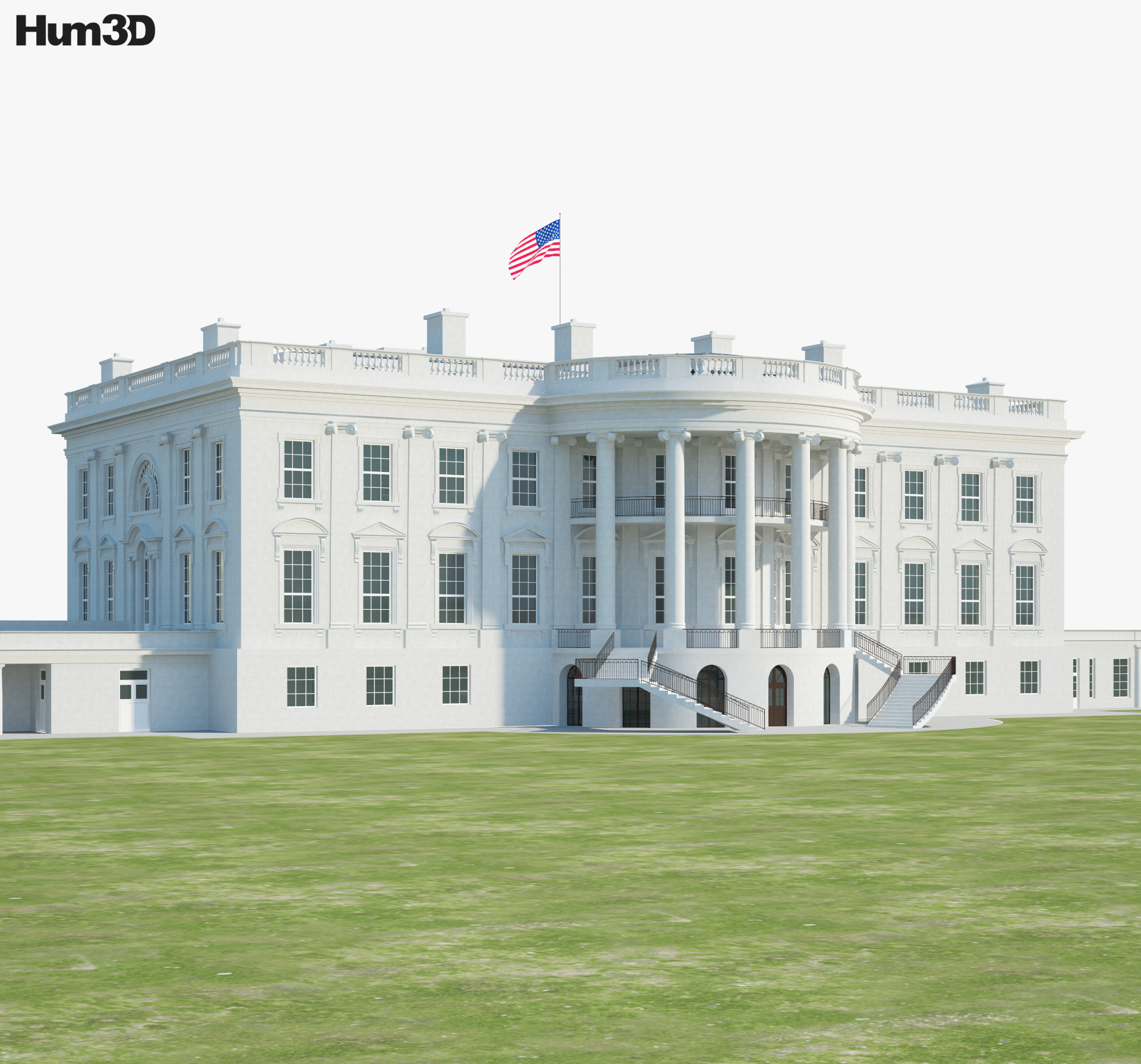 ホワイトハウス 3Dモデル