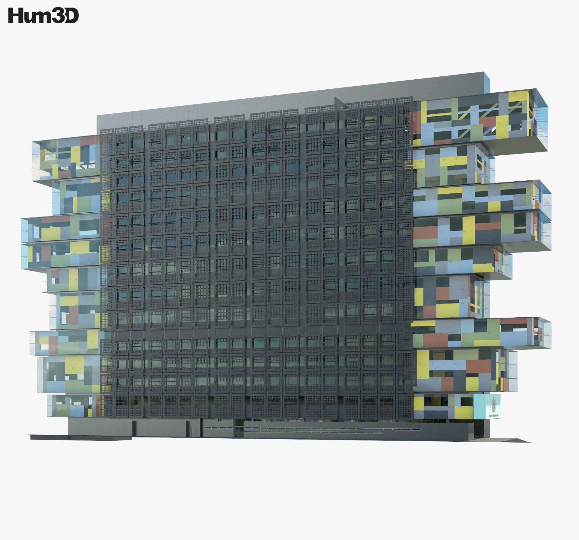 Manchester Civil Justice Centre 3D 모델 