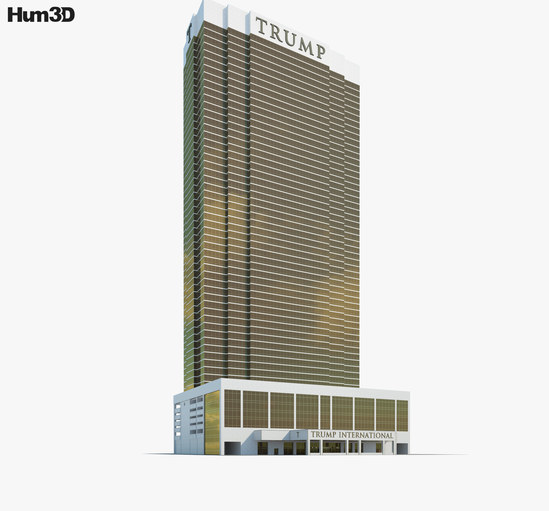 Trump International Hotel Las Vegas 3d model