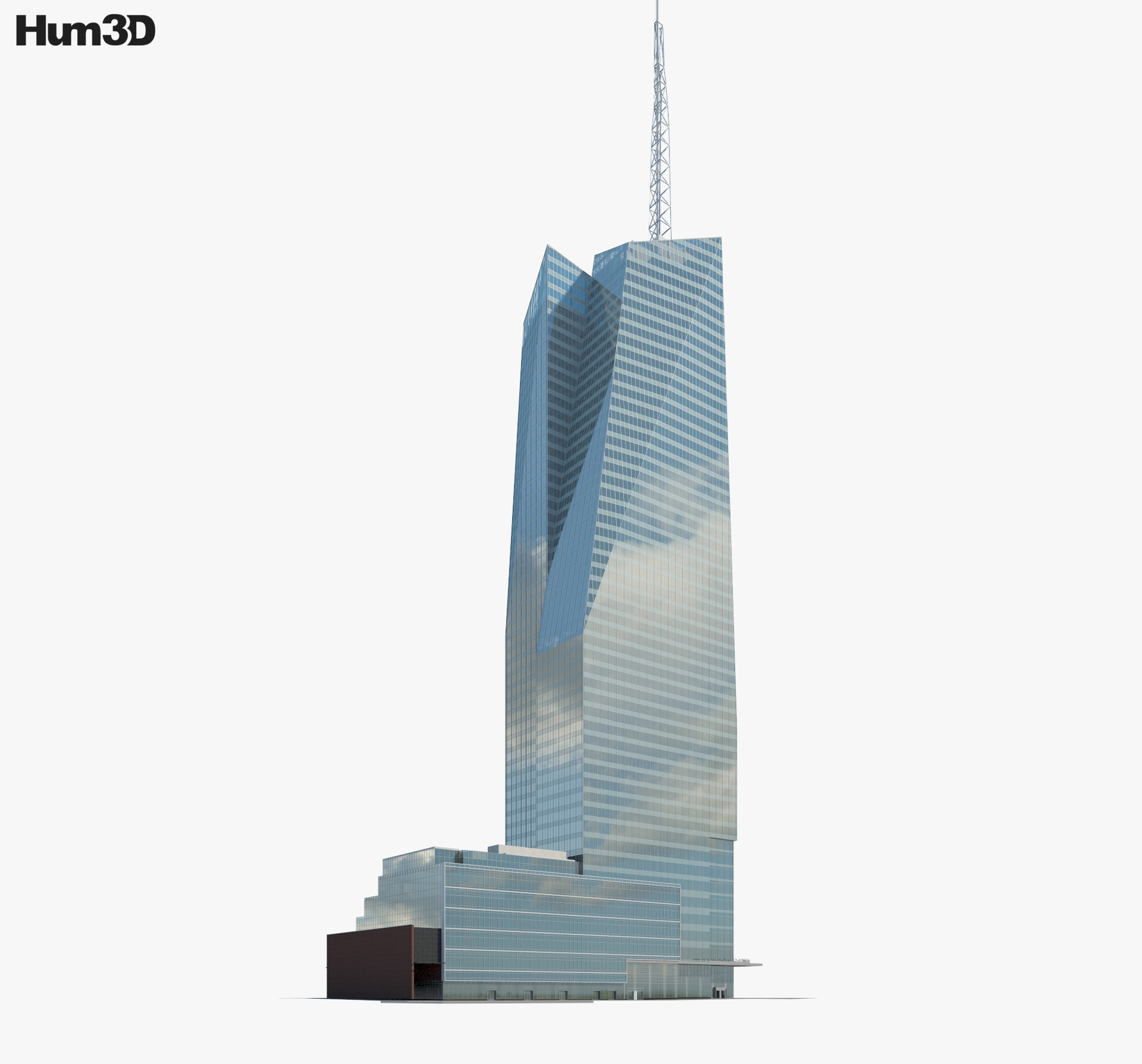 뱅크 오브 아메리카 타워 (뉴욕) 3D 모델 