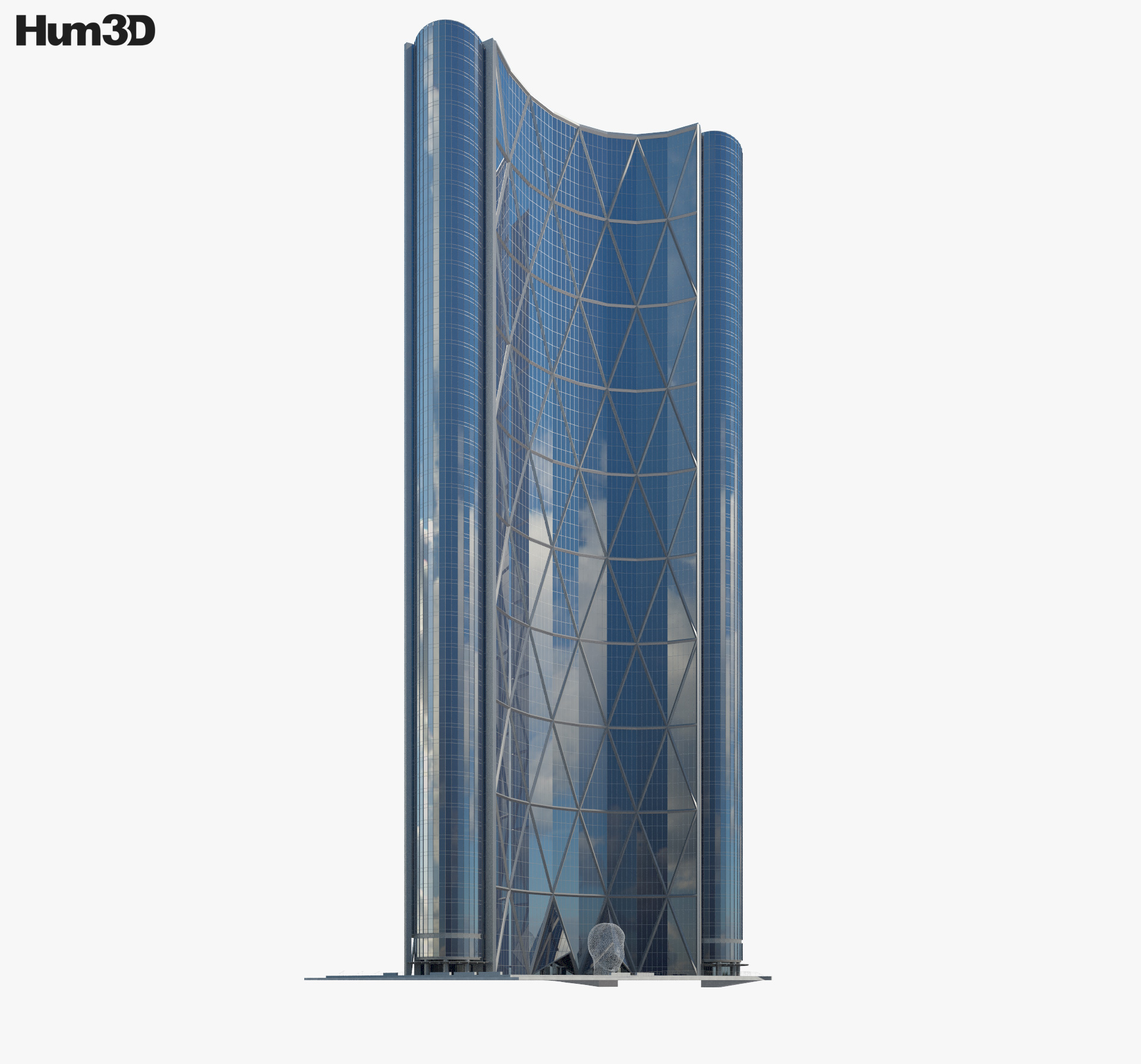 The Bow skyscraper 3d model