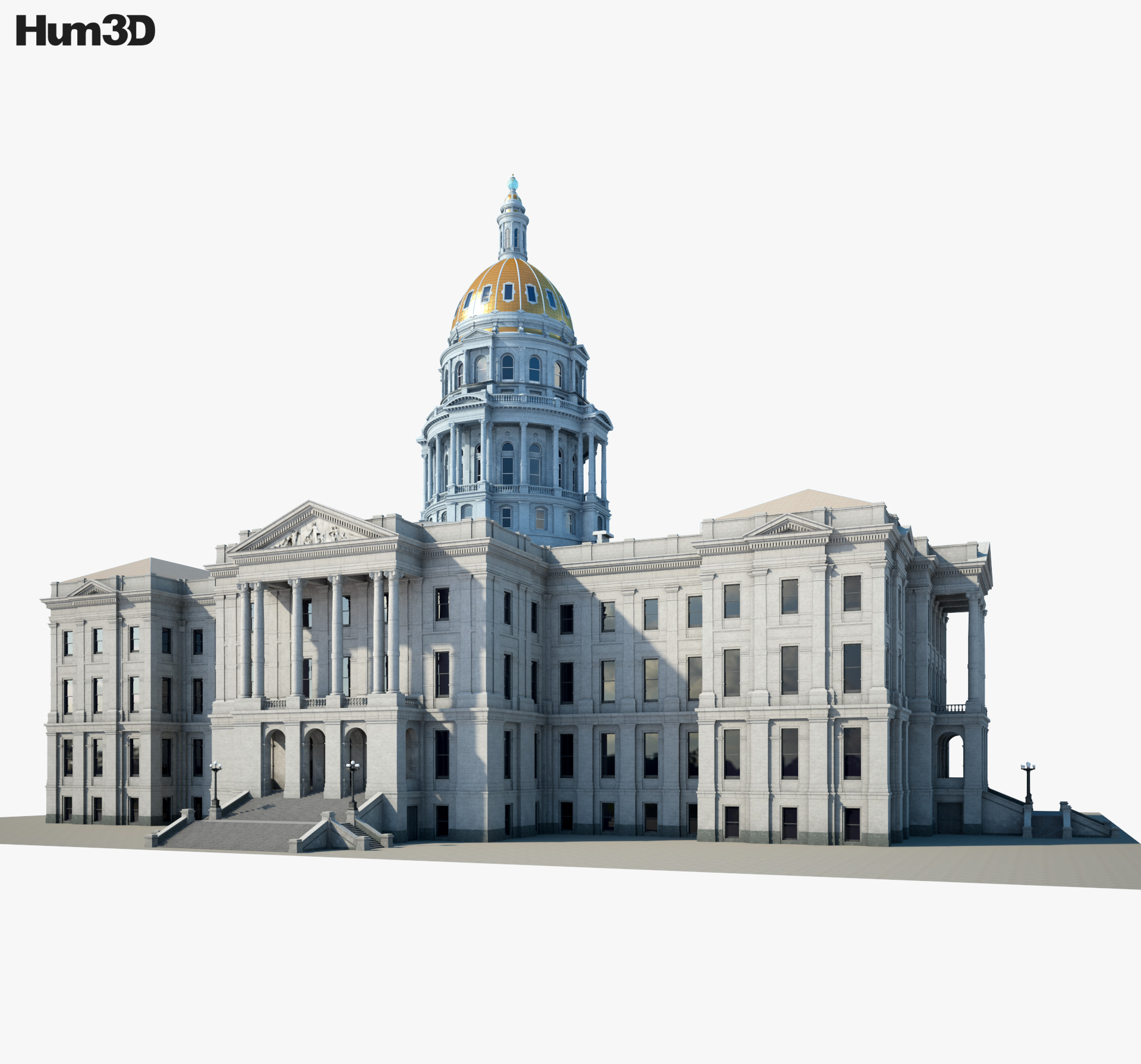 コロラド州会議事堂 3Dモデル