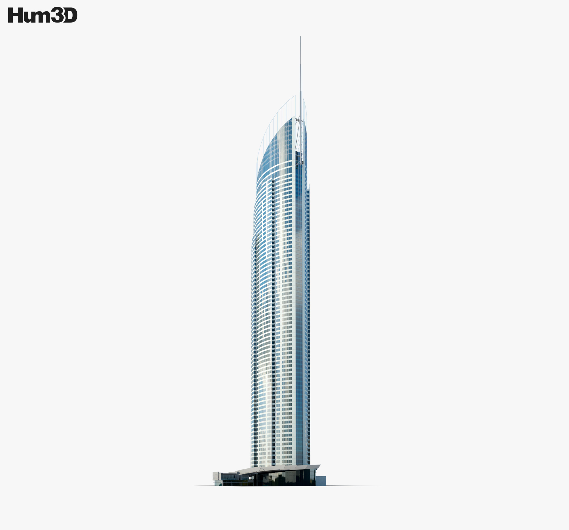 Q1 tower 3d model