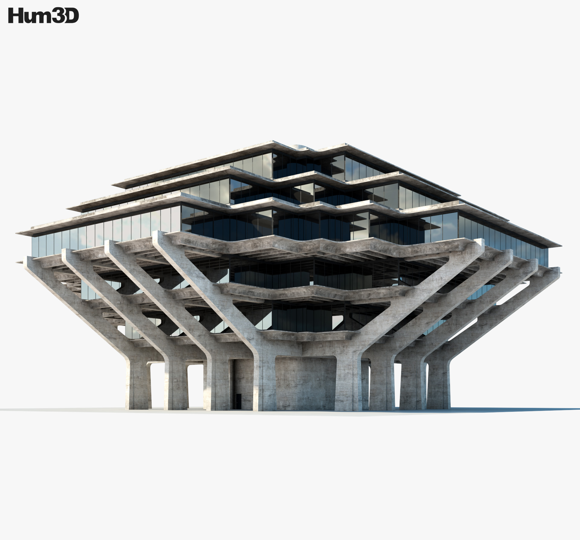 Geisel Library 3D-Modell