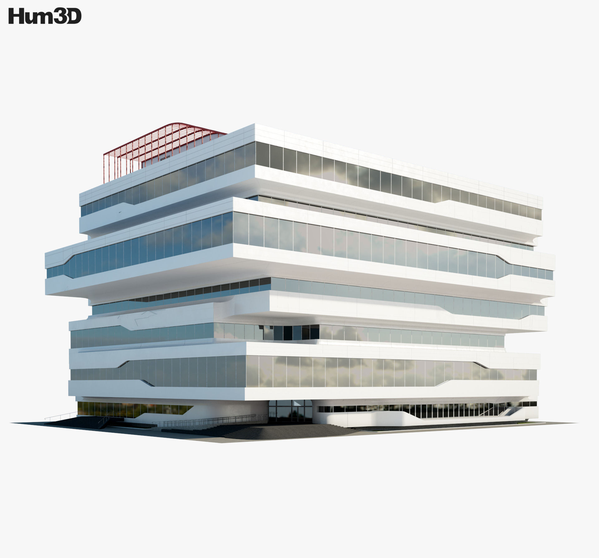 Dominion 사무실 건물 3D 모델 