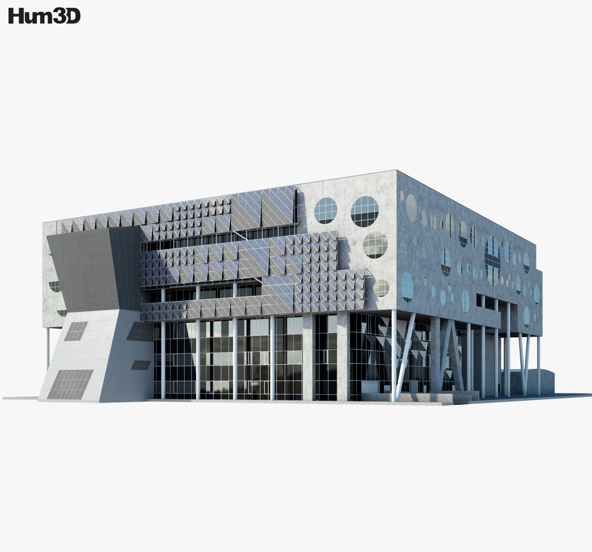 The House of Music in Aalborg 3d model