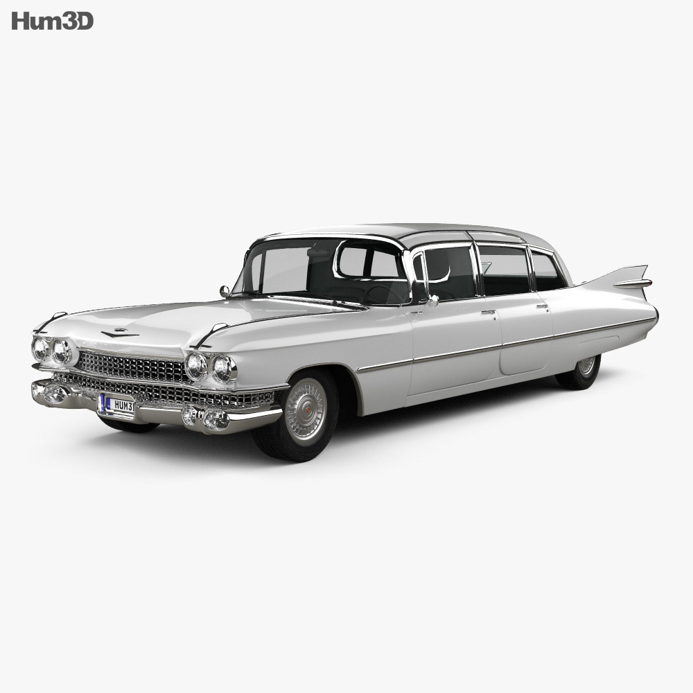 Cadillac Fleetwood 75 sedan 1959 3D-Modell