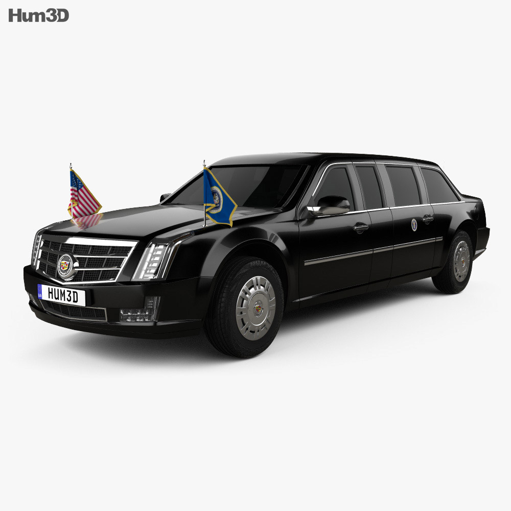 Cadillac US Presidential State Car 2020 3D 모델 