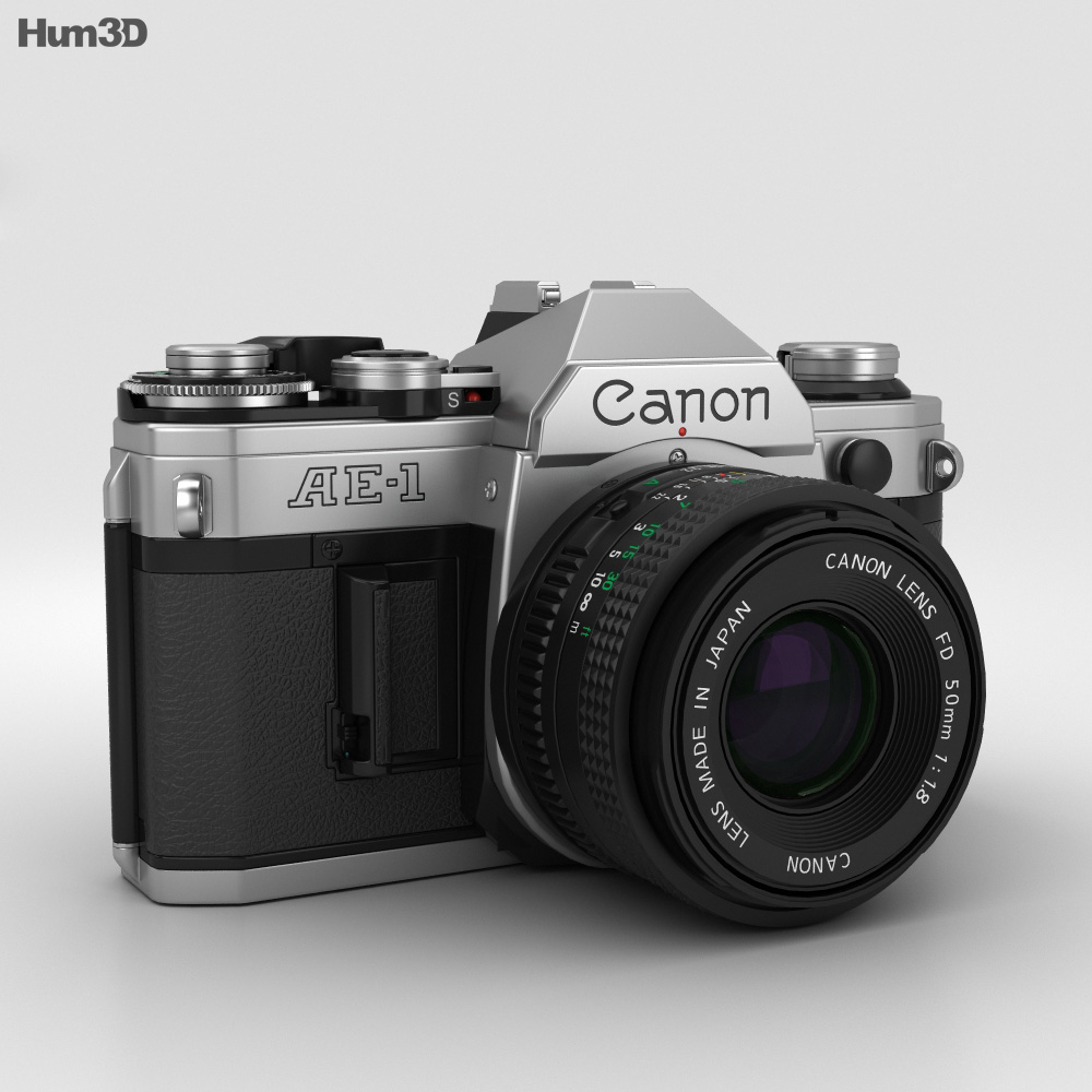 Canon AE-1 3D-Modell