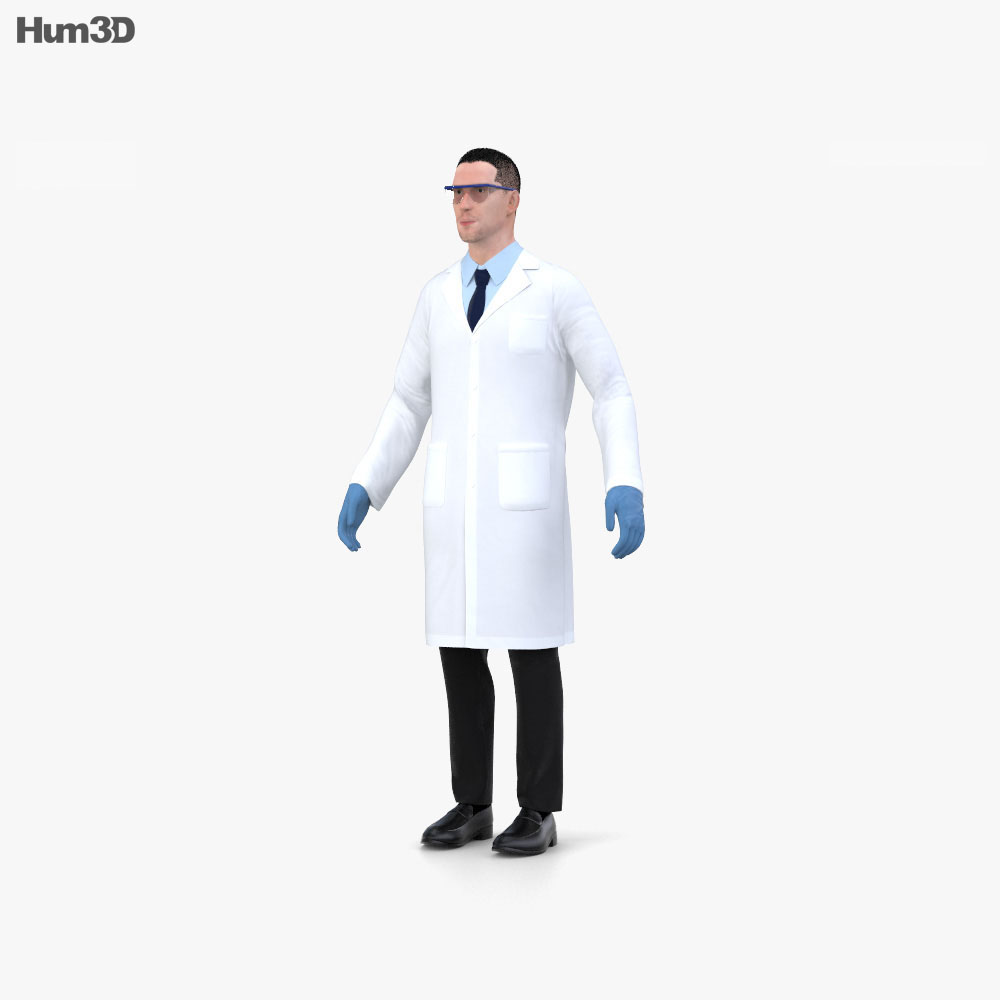 Scientist 3d model