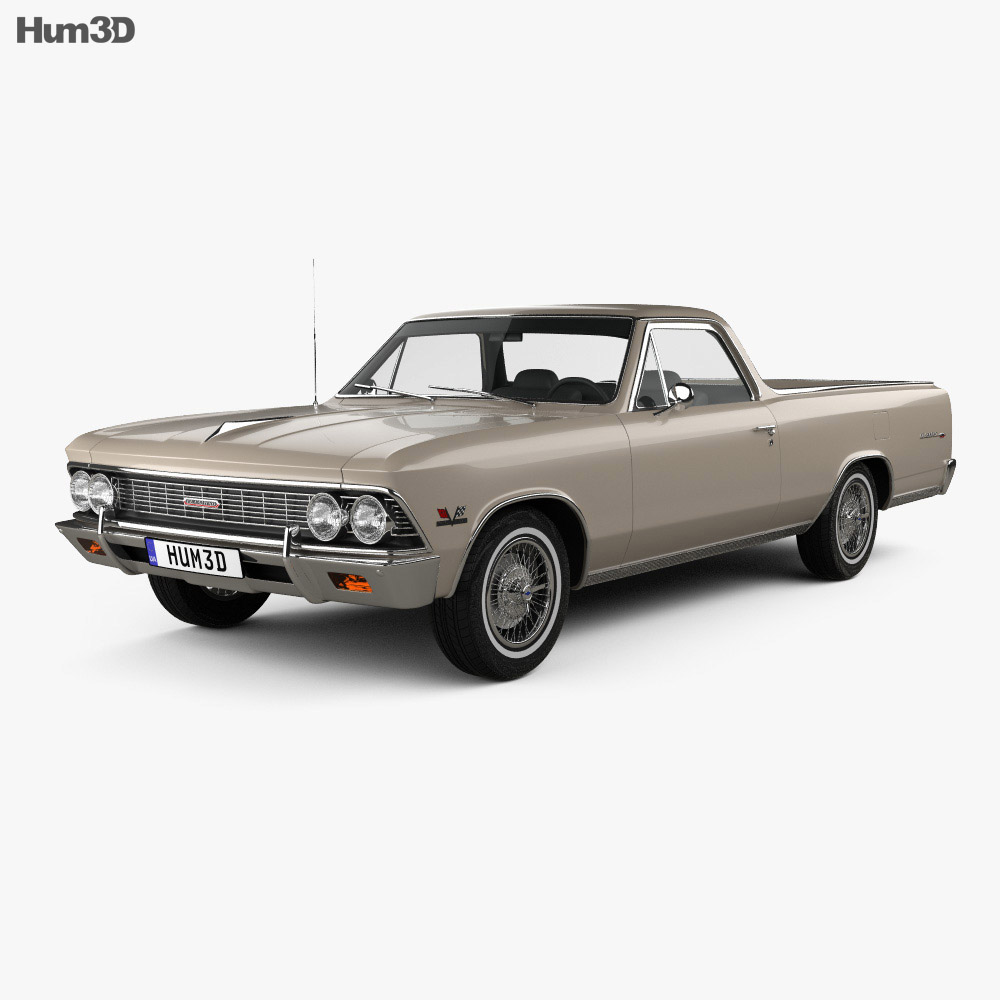 Chevrolet El Camino Custom 1966 3D模型