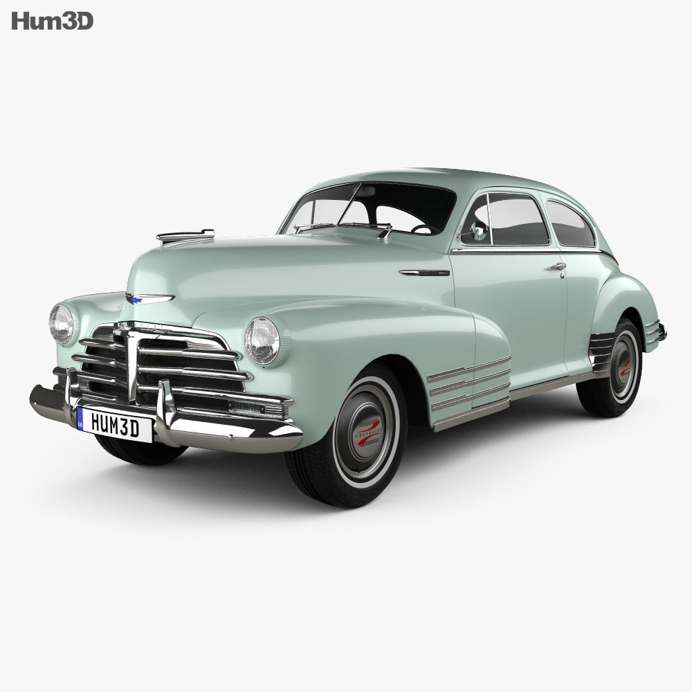 Chevrolet Fleetline 2ドア Aero セダン 1948 3Dモデル