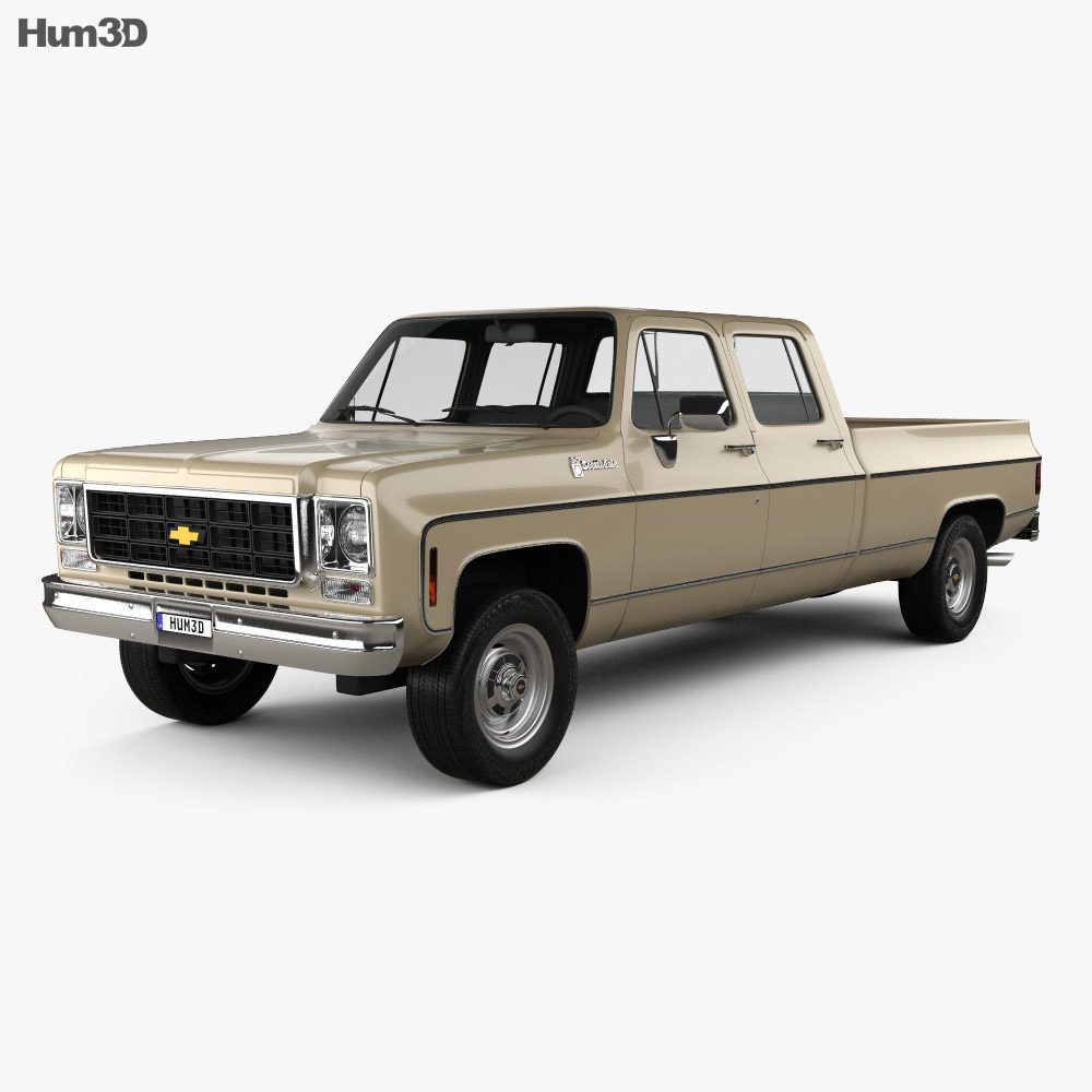 Chevrolet K30 Crew Cab 1979 3D-Modell
