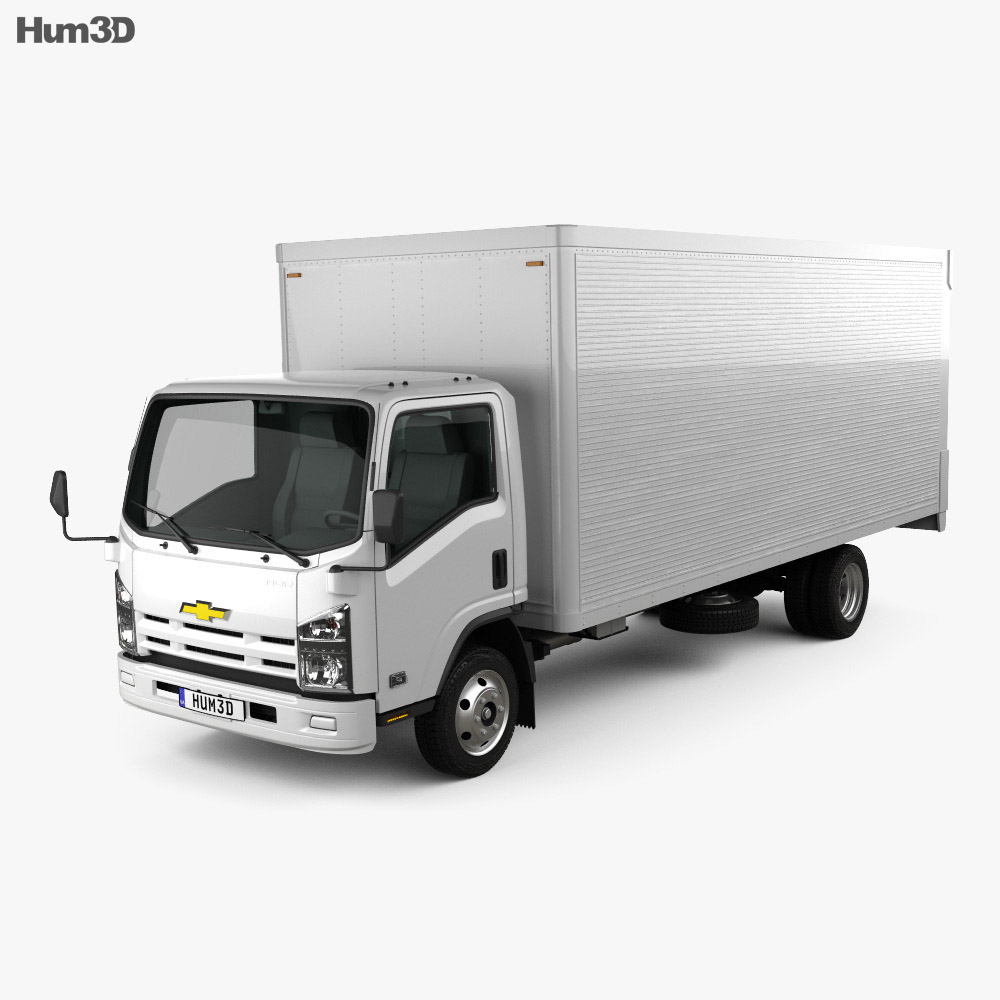 Chevrolet NQR 75L 箱型トラック 2016 3Dモデル