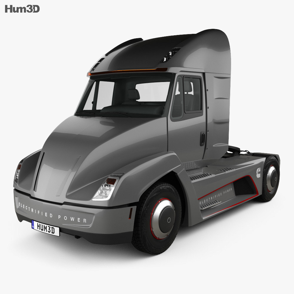 Cummins AEOS electric 트랙터 트럭 2020 3D 모델 