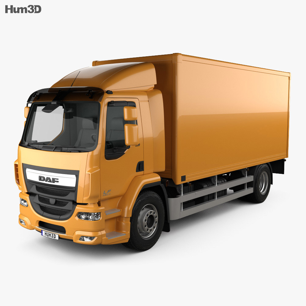 DAF LF 箱式卡车 2016 3D模型