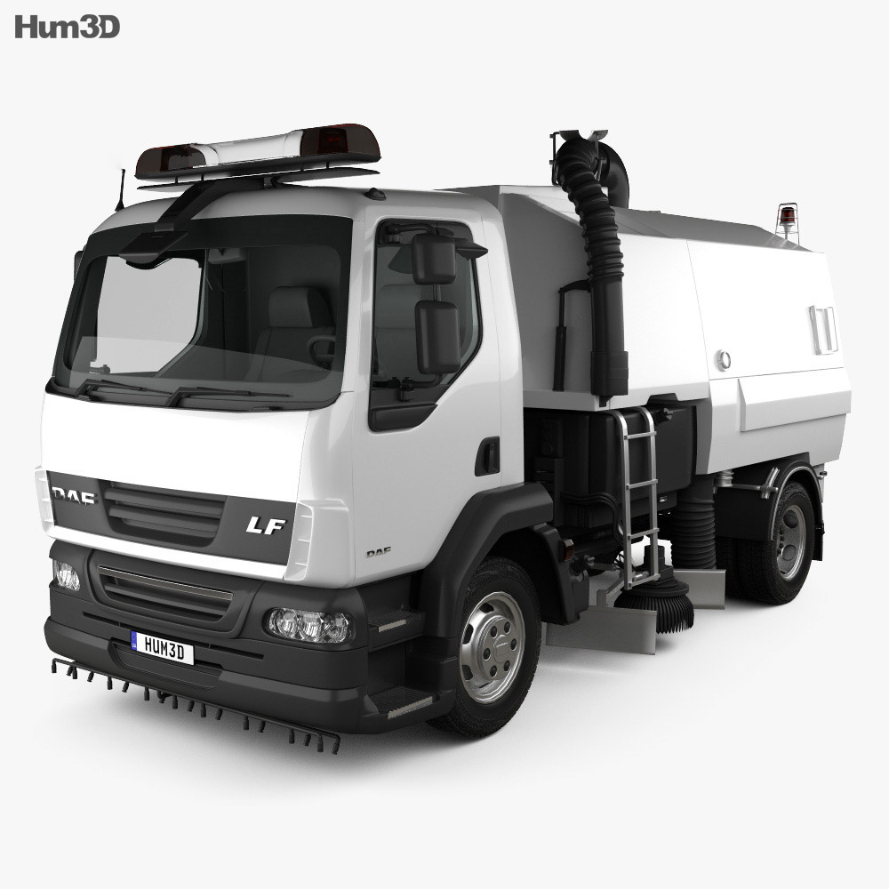 DAF LF 도로 청소 트럭 2014 3D 모델 