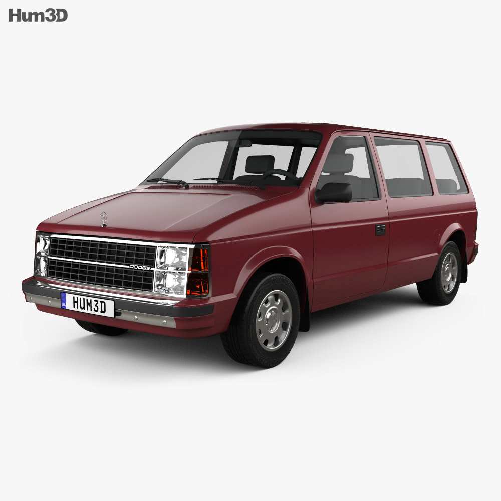 Dodge Caravan 1984 3D模型