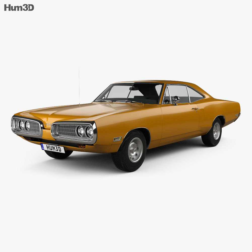 Dodge Coronet hardtop coupe 1970 3D模型