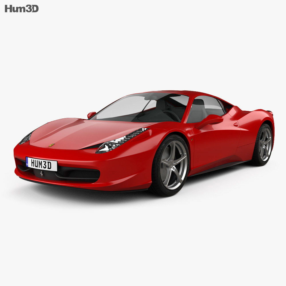 Ferrari 458 Italia 2011 3D模型