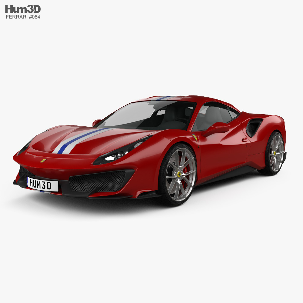 Ferrari 488 Pista 2018 3D模型