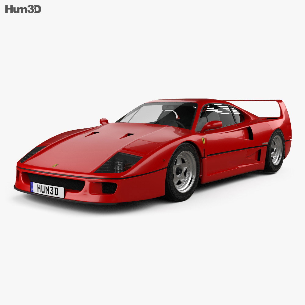 Ferrari F40 1987 3D-Modell