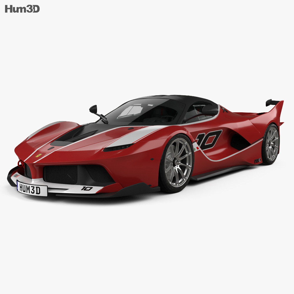 Ferrari FXX K HQインテリアと 2015 3Dモデル