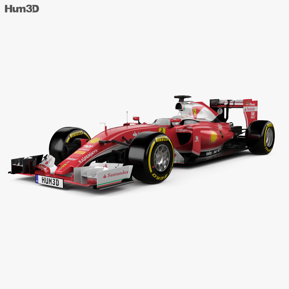 Ferrari SF16-H 2016 3D 모델 