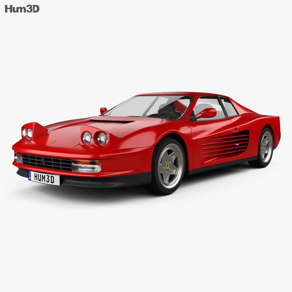 Ferrari Testarossa 1986 3D модель