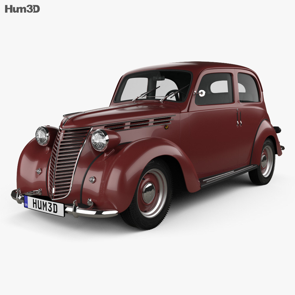 Fiat 1100 B 1949 3Dモデル