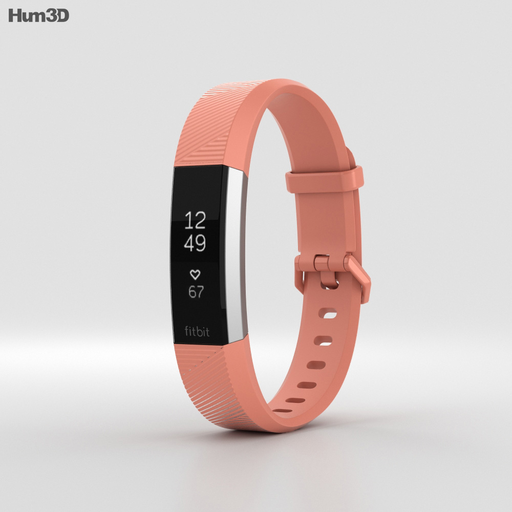FitBit Alta HR Coral 3D-Modell