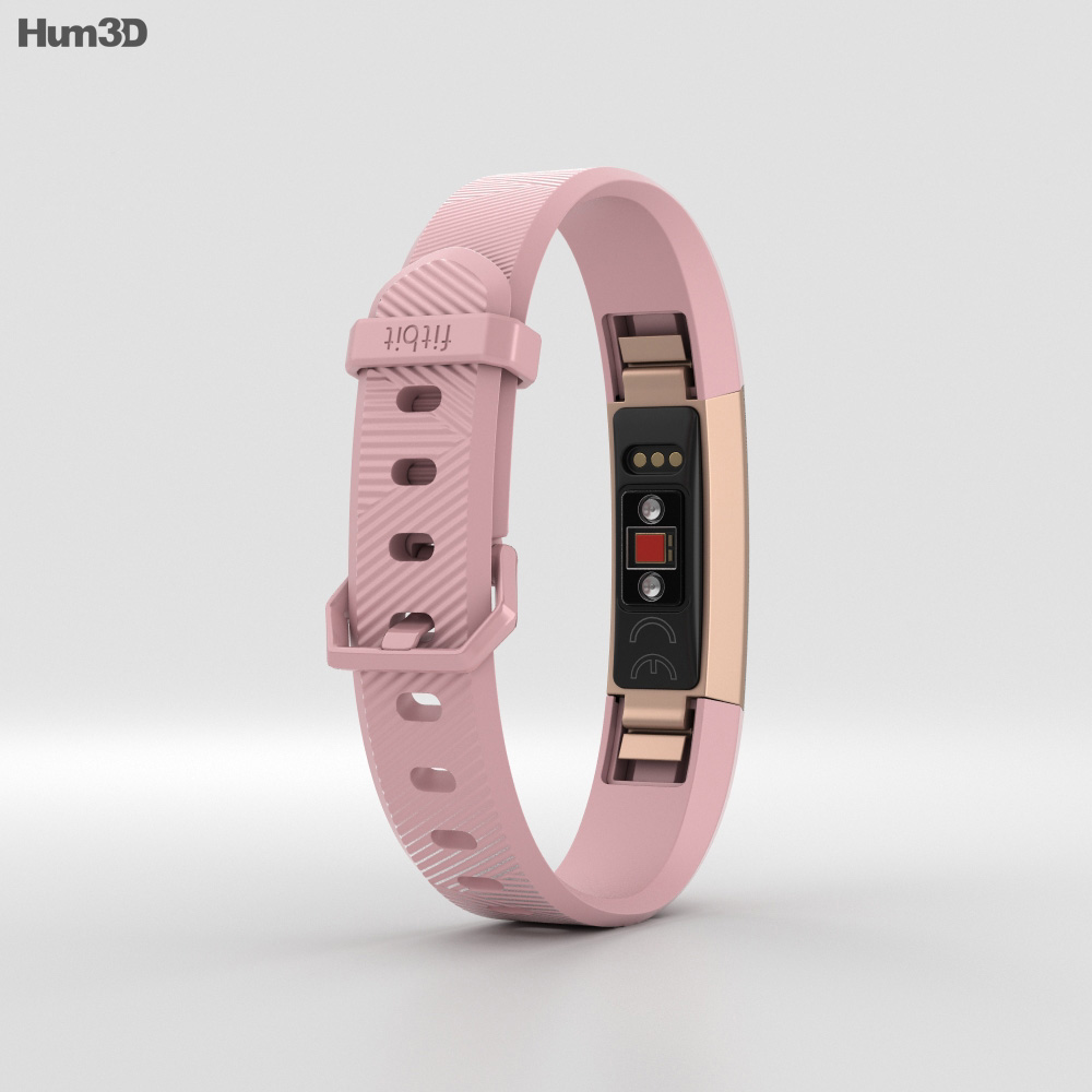 Fitbit Alta HR Soft Pink 3D model download