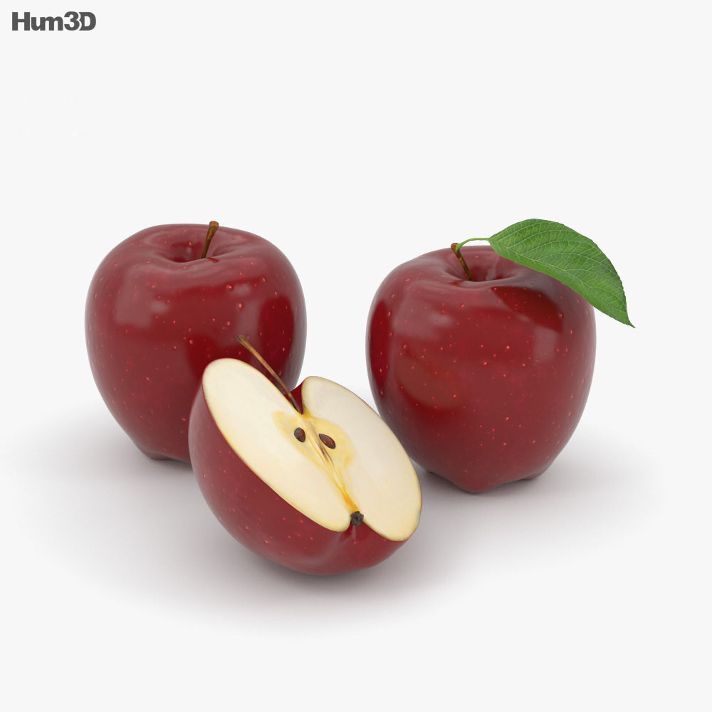 Red Apple 3d model