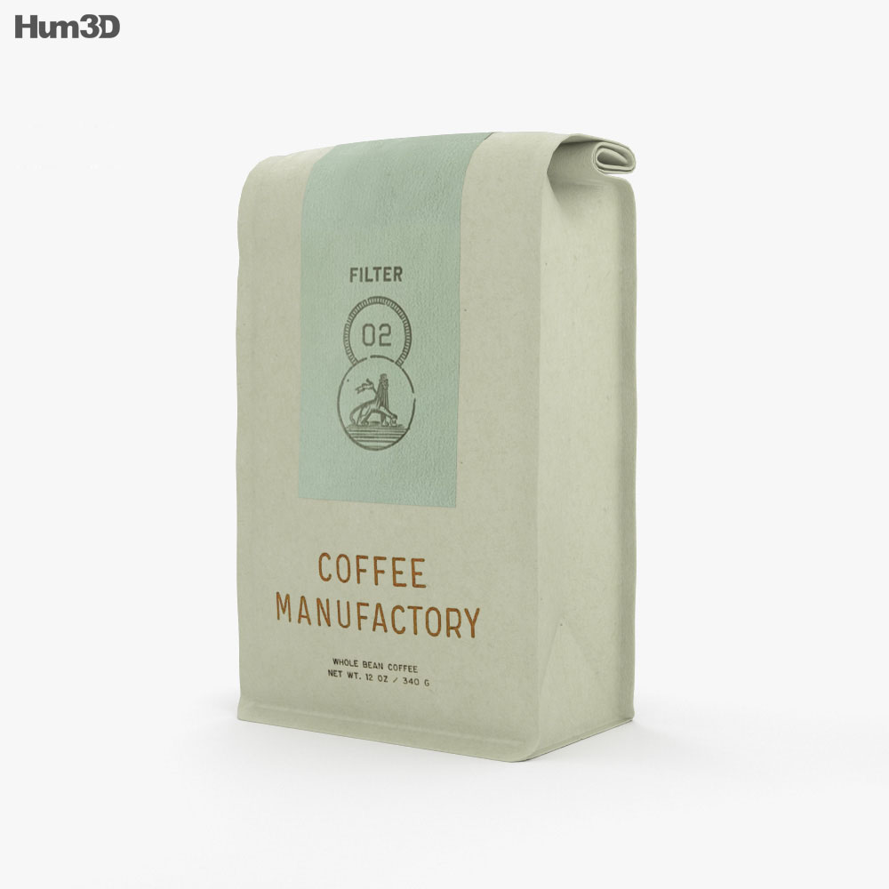 Coffee package 3d model