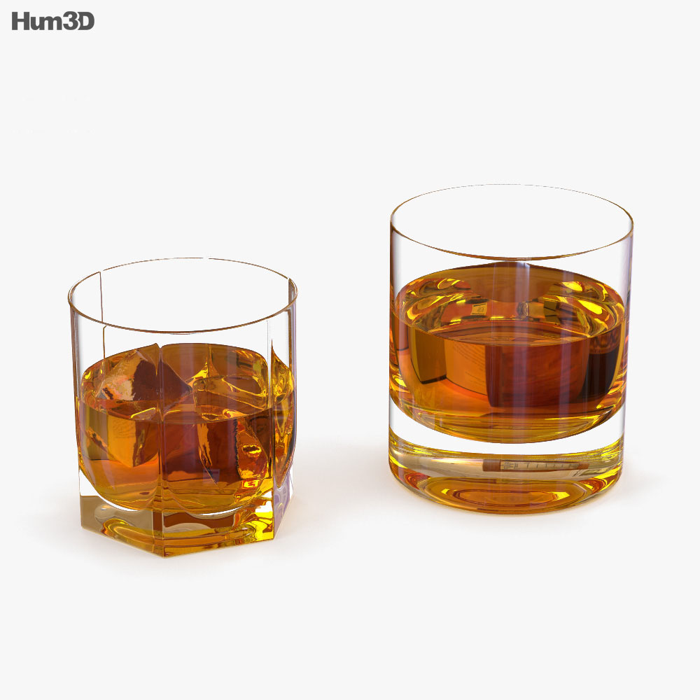威士忌酒杯 3D模型