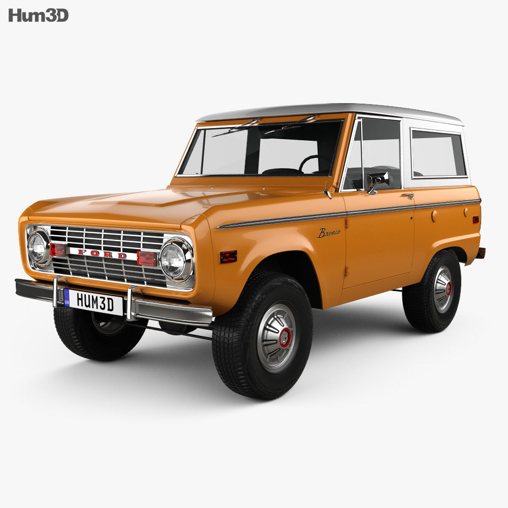 Ford Bronco 1975 3D 모델 