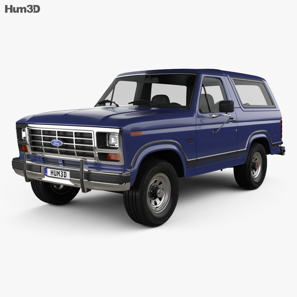 Ford Bronco 1982 3D модель