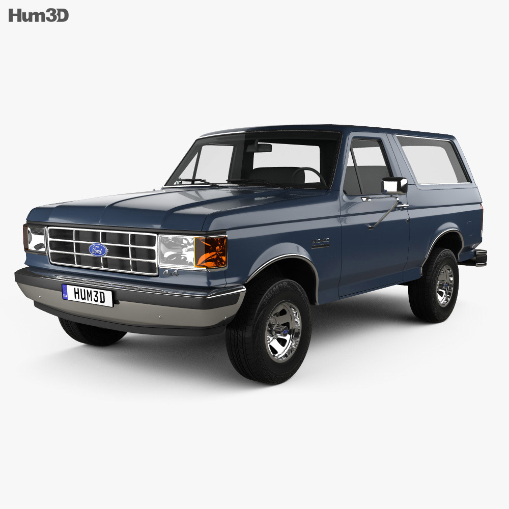 Ford Bronco 1991 3D 모델 