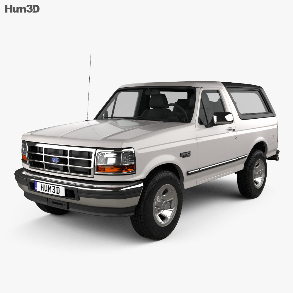 Ford Bronco 1996 3D 모델 