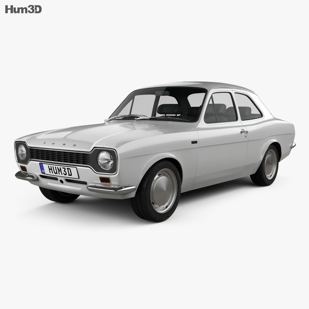 Ford Escort RS1600 1970 3D 모델 