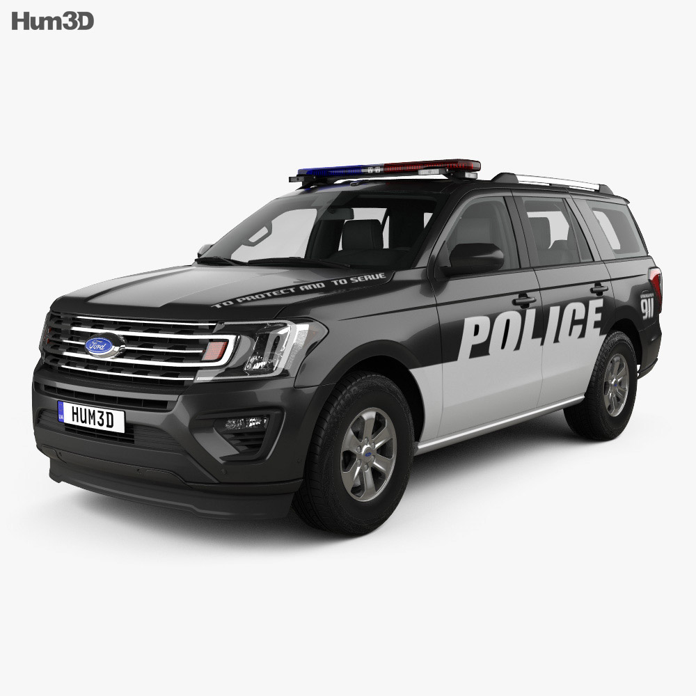 Ford Expedition Policía 2020 Modelo 3D
