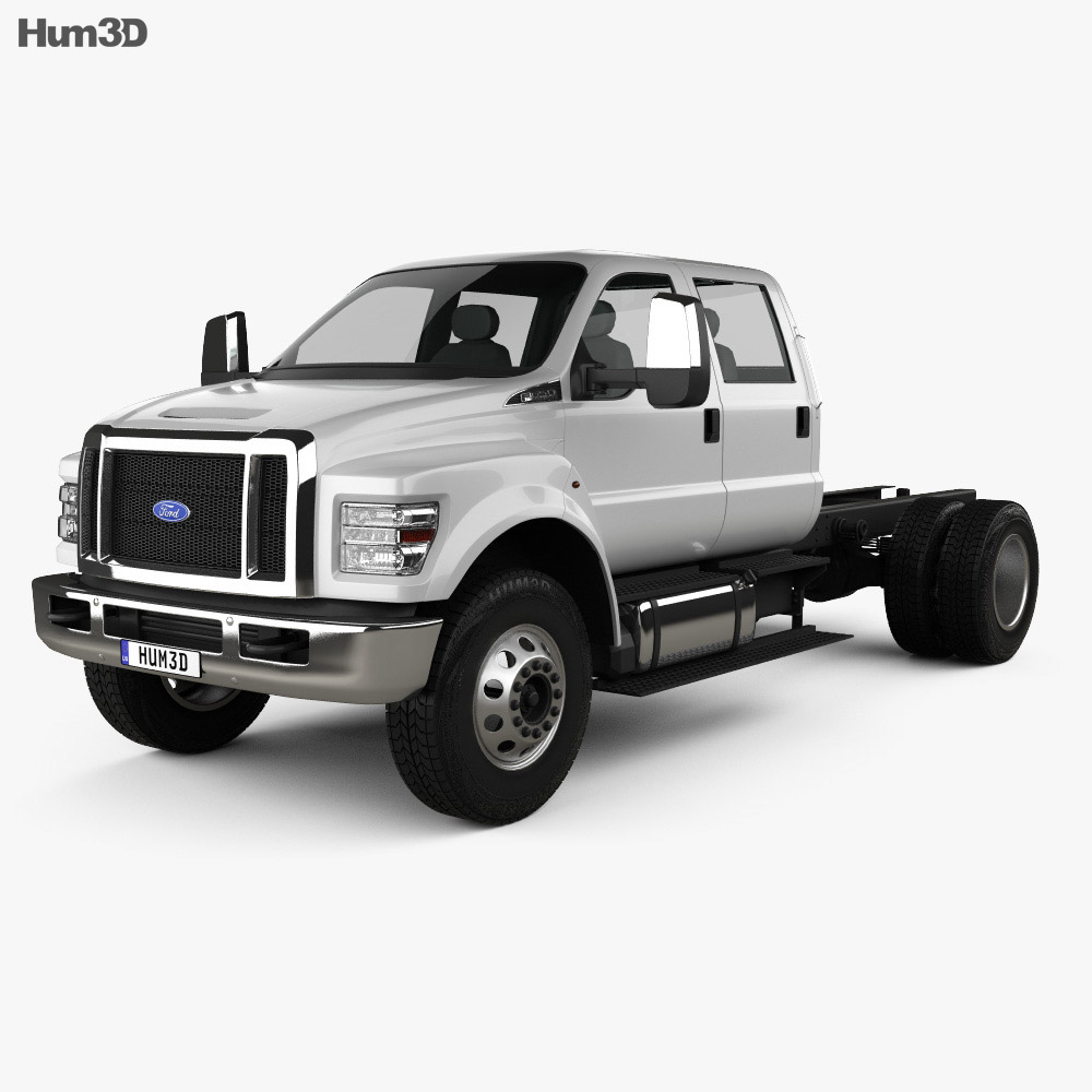 Ford F-650 / F-750 Crew Cab Chassis 2019 Modèle 3d