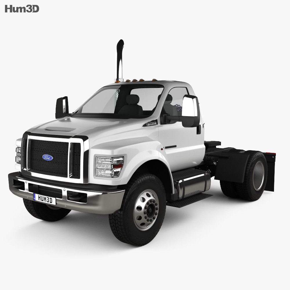 Ford F-650 / F-750 Regular Cab Tractor 2019 3D-Modell