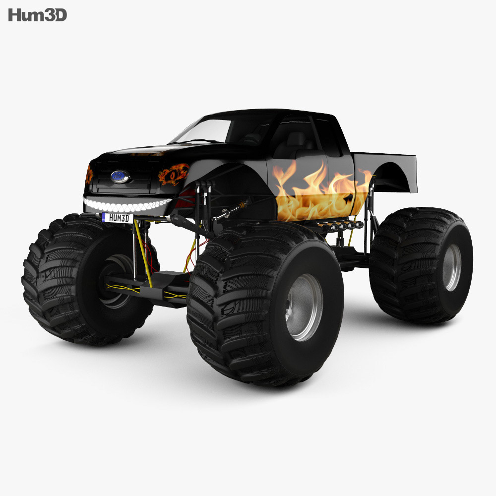 Ford F-150 Monster Truck 2014 3D модель