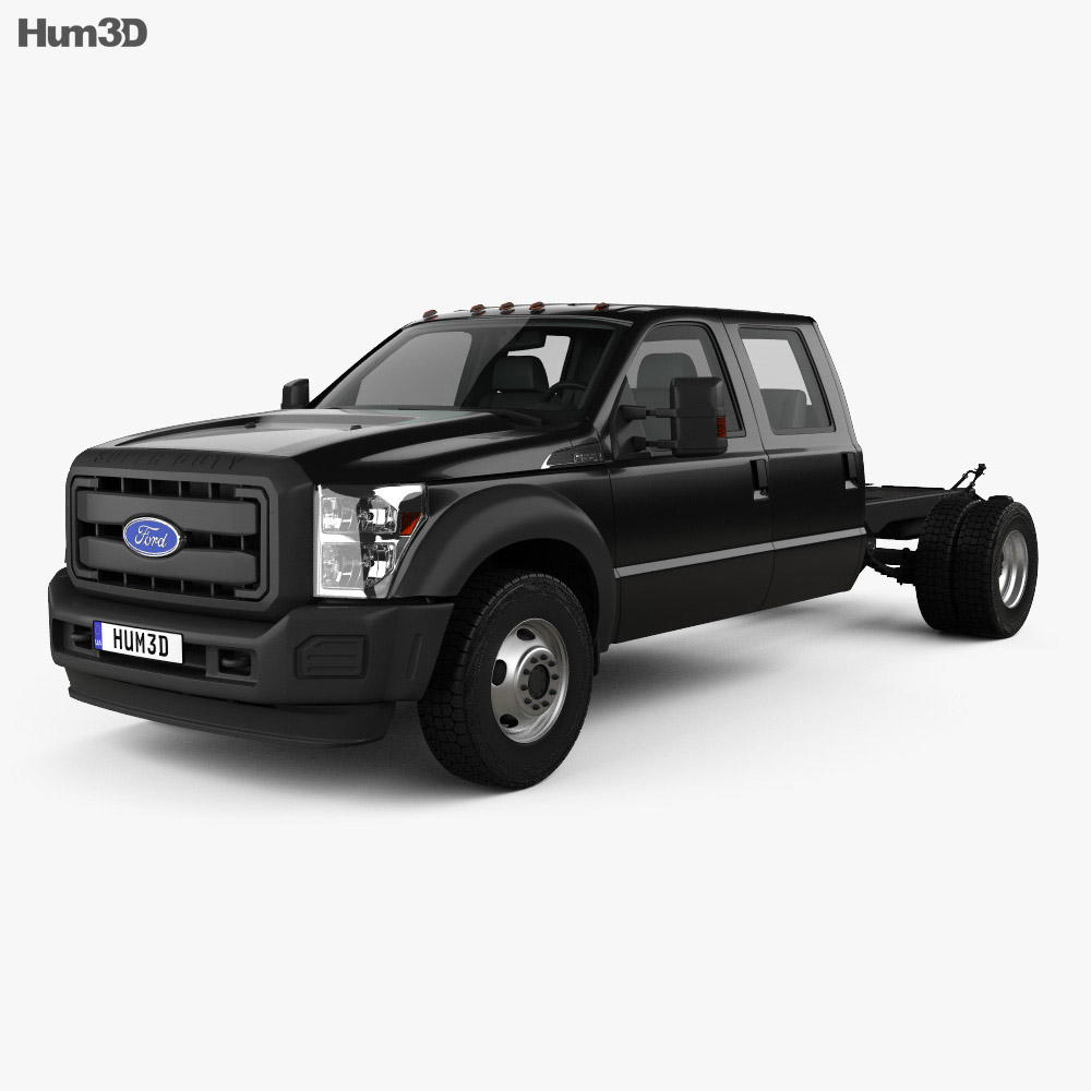 Ford F-550 Crew Cab Chassis 2015 Modelo 3D